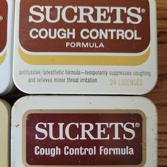 4 Vintage Metal Sucrets Tins - Picture 3 of 5